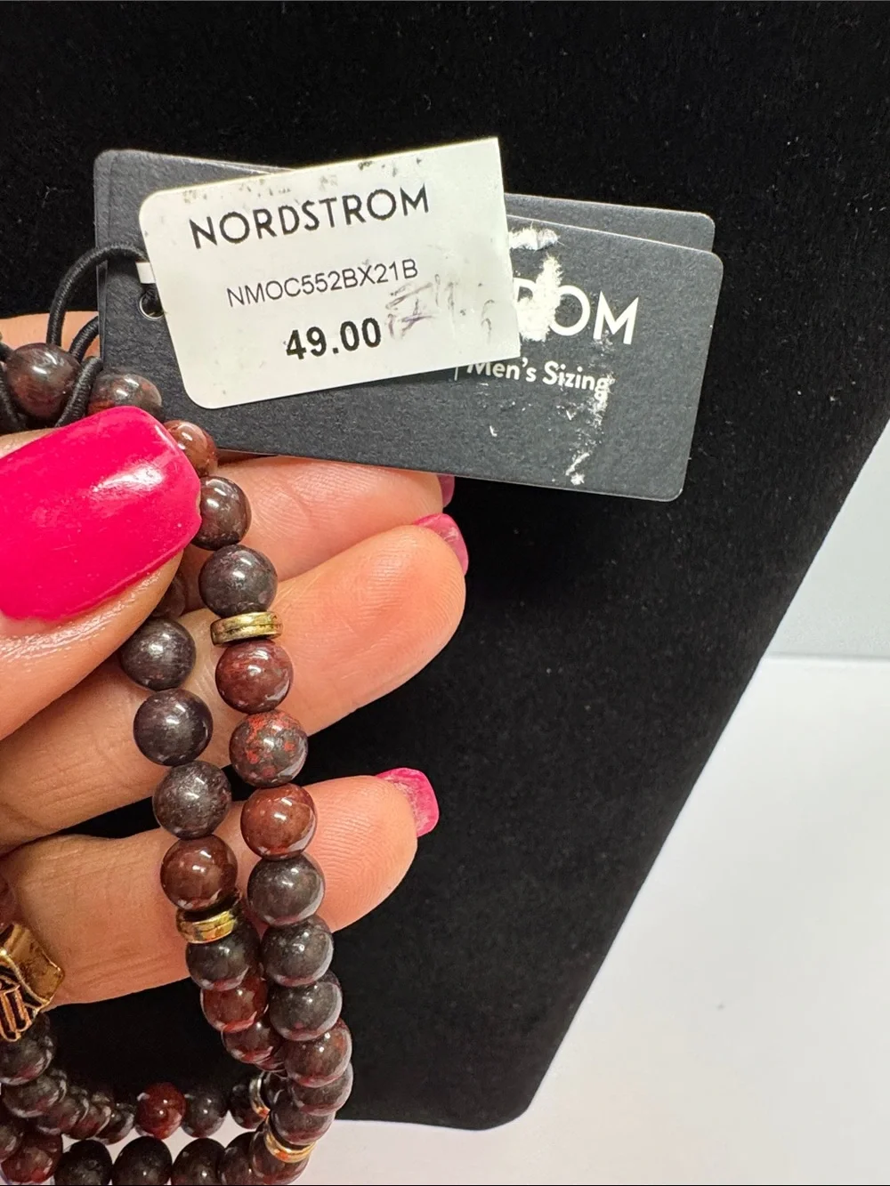 Nordstrom Beaded Bracelet with Gold Accents